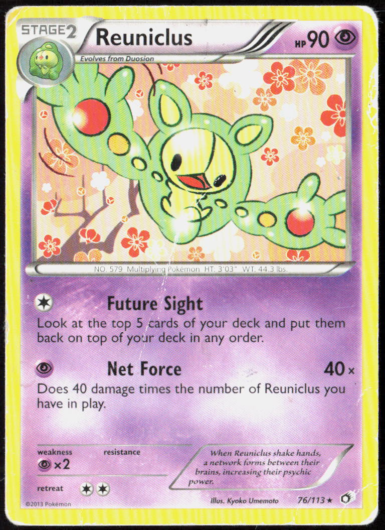Reuniclus 76/113 Legendary Treasures Pokemon TCG LP