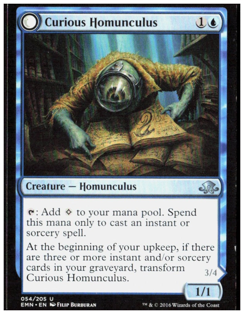 Curious Homunculus 54 Eldritch Moon Magic: The Gathering LP