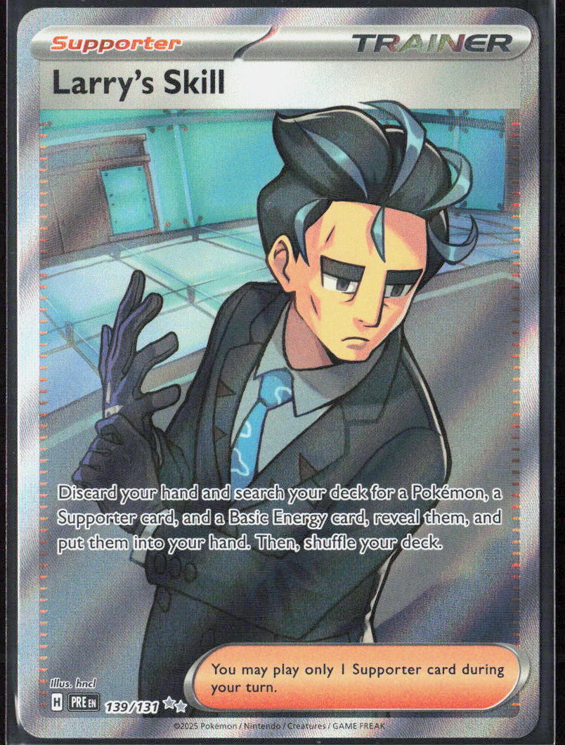 Larry's Skill Holo 139/131 SV: Prismatic Evolutions Pokemon TCG NM