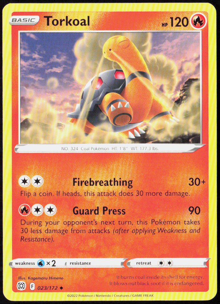 Torkoal 023/172 SWSH09: Brilliant Stars Pokemon TCG LP