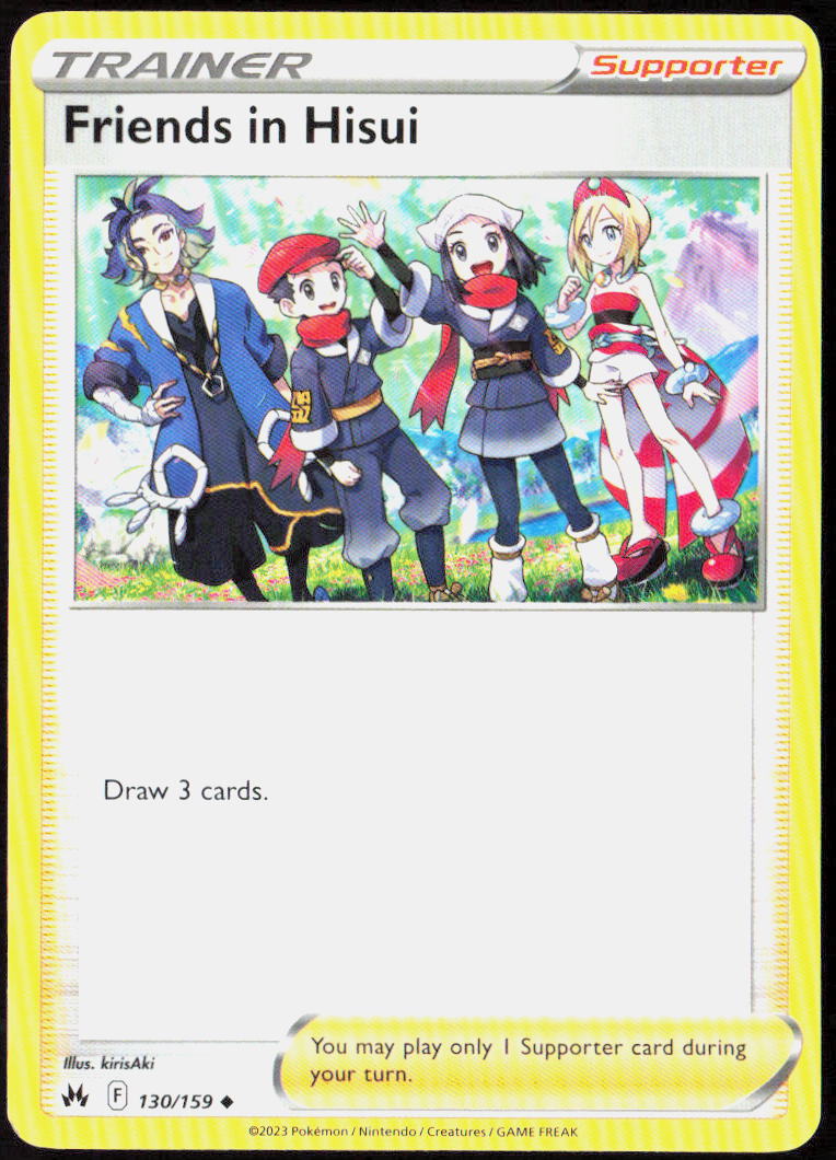Friends in Hisui 130/159 SWSH: Crown Zenith Pokemon TCG LP