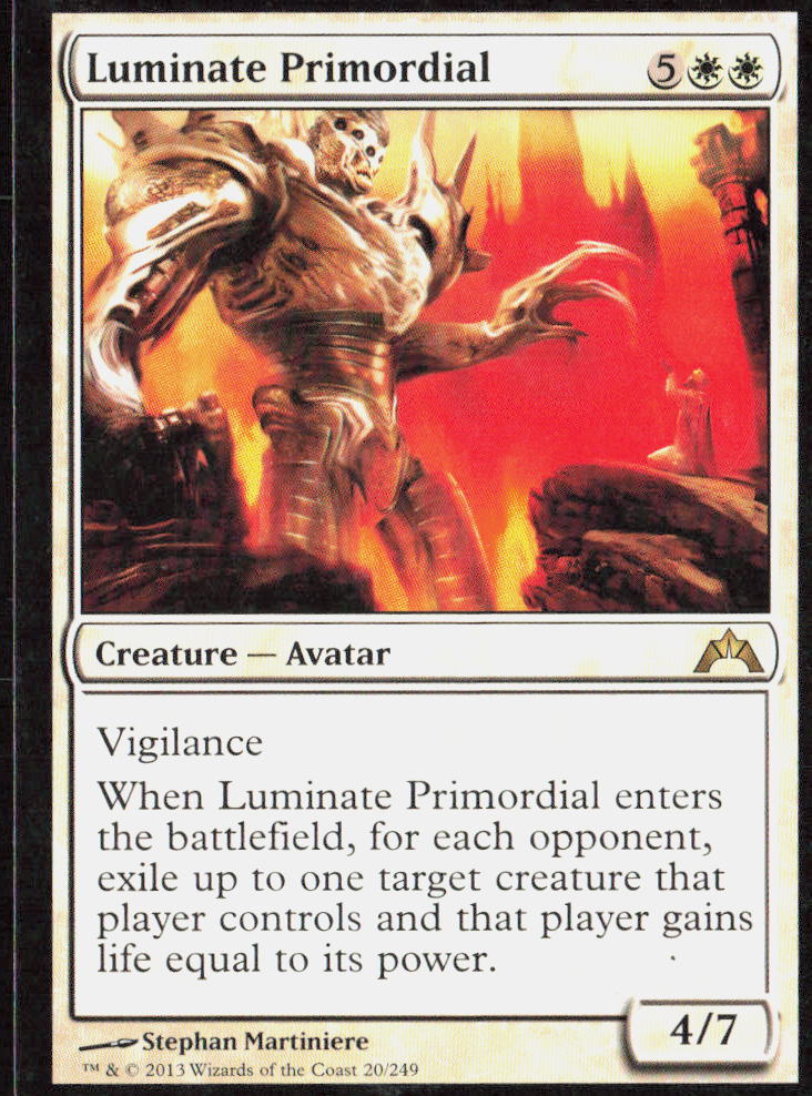 Luminate Primordial 20 Gatecrash Magic: The Gathering LP