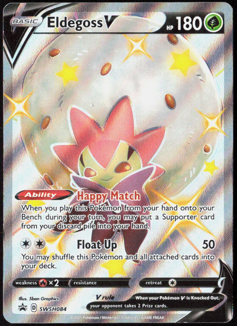 Eldegoss V Holo SWSH084 SWSH: Sword & Shield Promo Cards Pokemon TCG LP