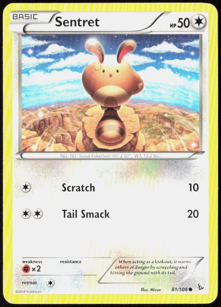 Sentret 81/106 XY - Flashfire Pokemon TCG LP