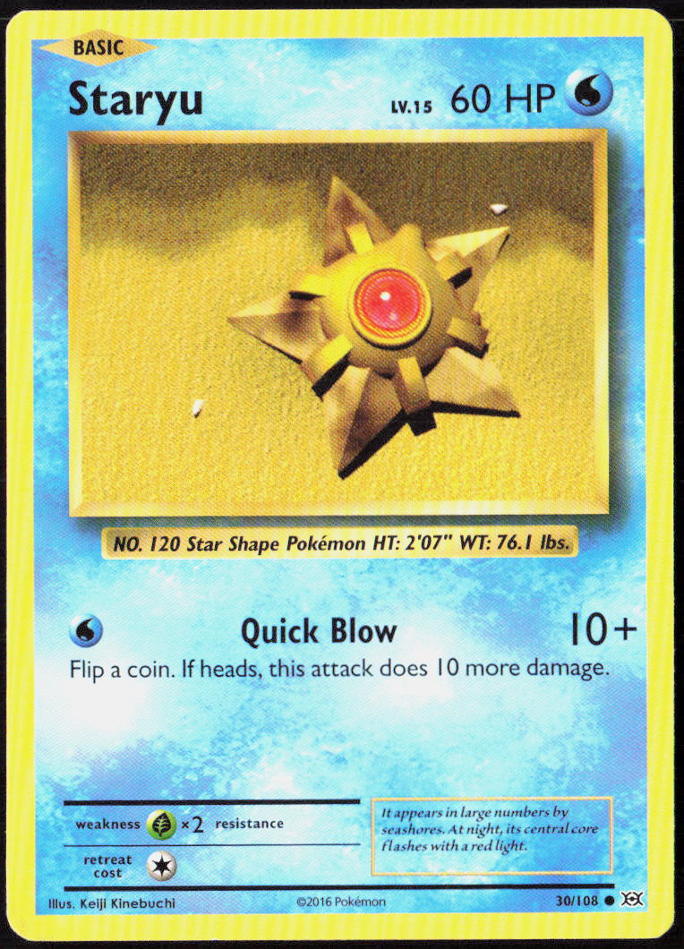 Staryu 30/108 XY - Evolutions LP
