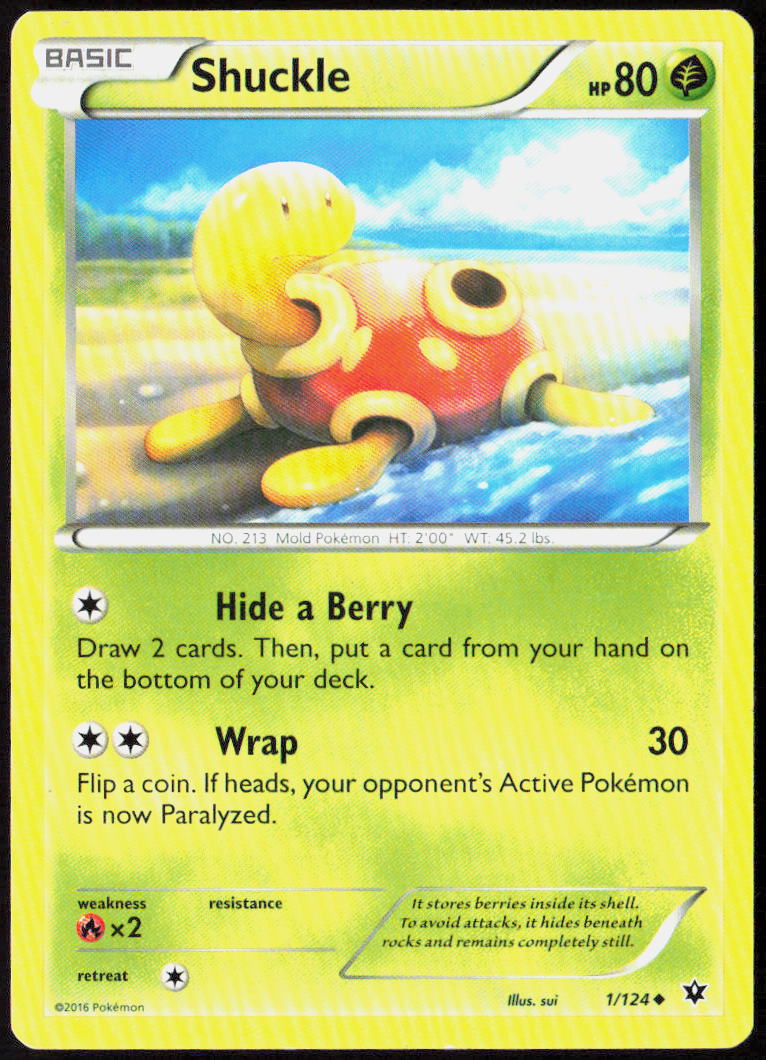 Shuckle 1/124 XY - Fates Collide Pokemon TCG LP
