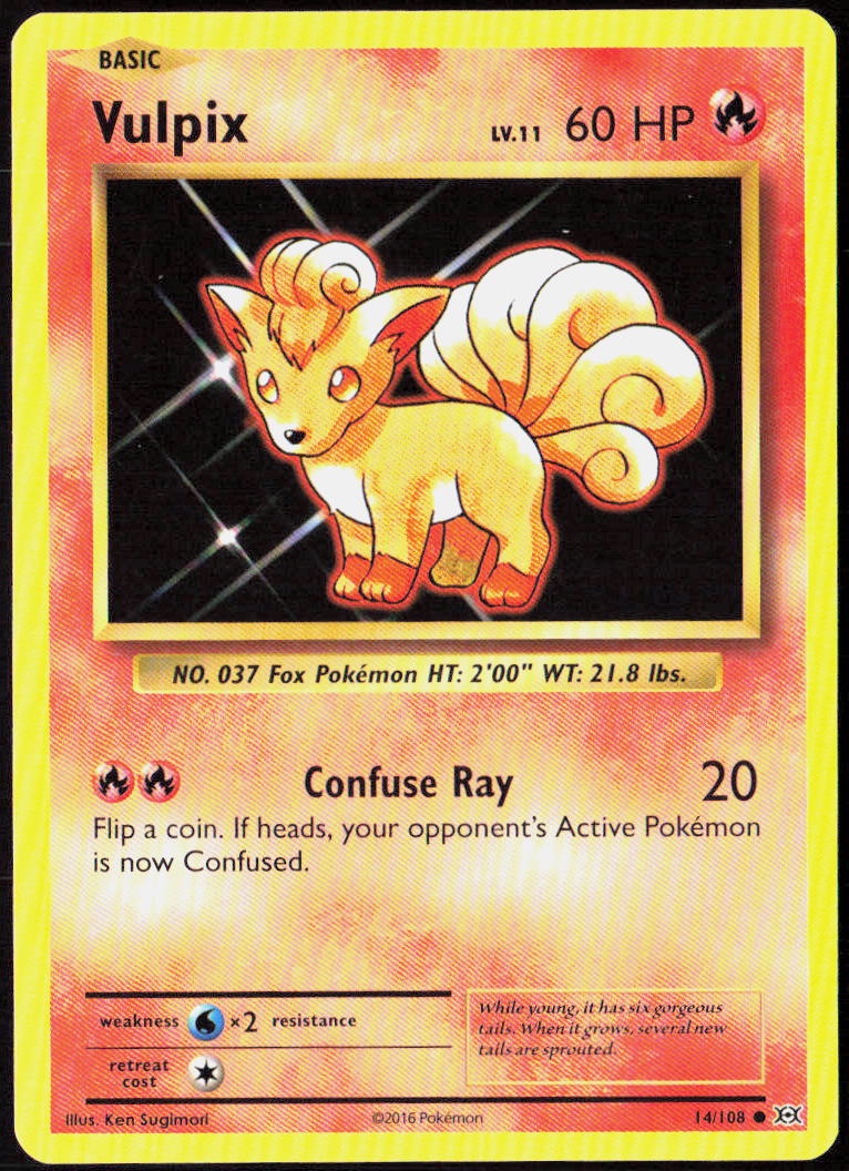 Vulpix 14/108 XY - Evolutions Pokemon TCG LP