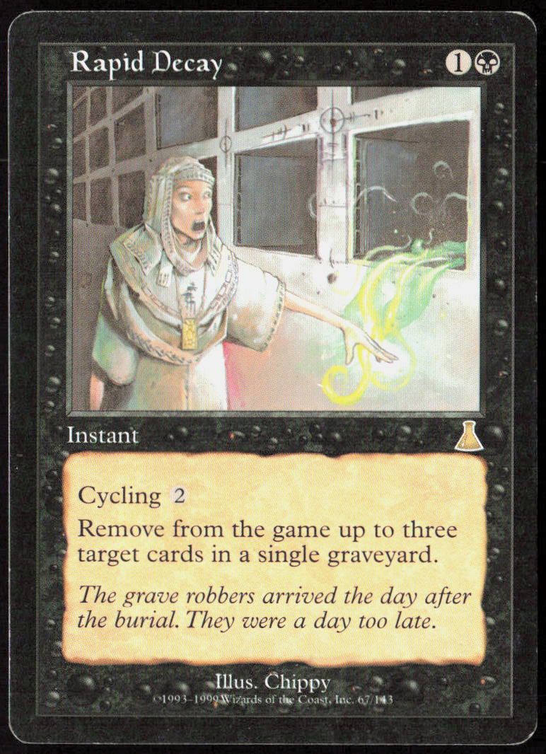 Rapid Decay 67 Urza's Destiny Magic: The Gathering LP