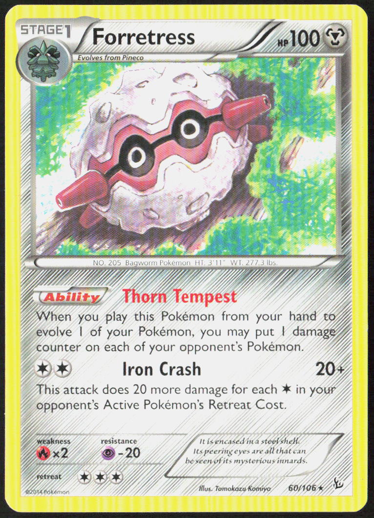Forretress 60/106 XY - Flashfire Pokemon TCG LP