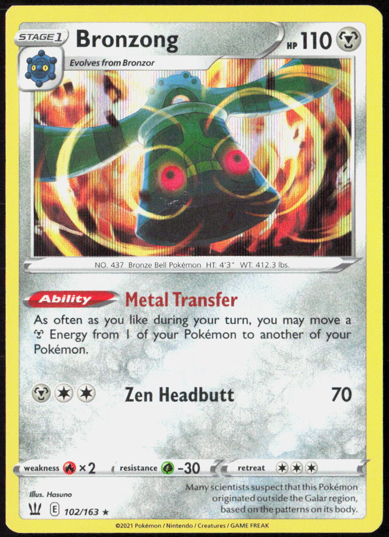 Bronzong 102/163 SWSH05: Battle Styles Pokemon TCG LP