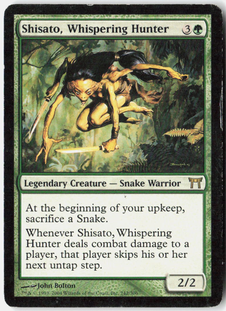 Shisato, Whispering Hunter 242 Champions of Kamigawa Magic: The Gathering LP