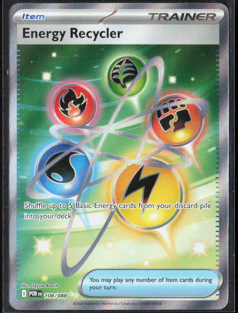 Energy Recycler Holo 108/088 ME03: Perfect Order Pokemon TCG NM