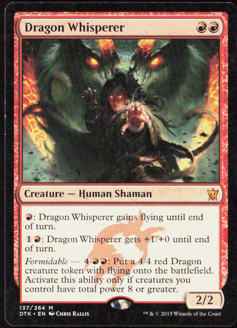 Dragon Whisperer 137 Dragons of Tarkir Magic: The Gathering LP