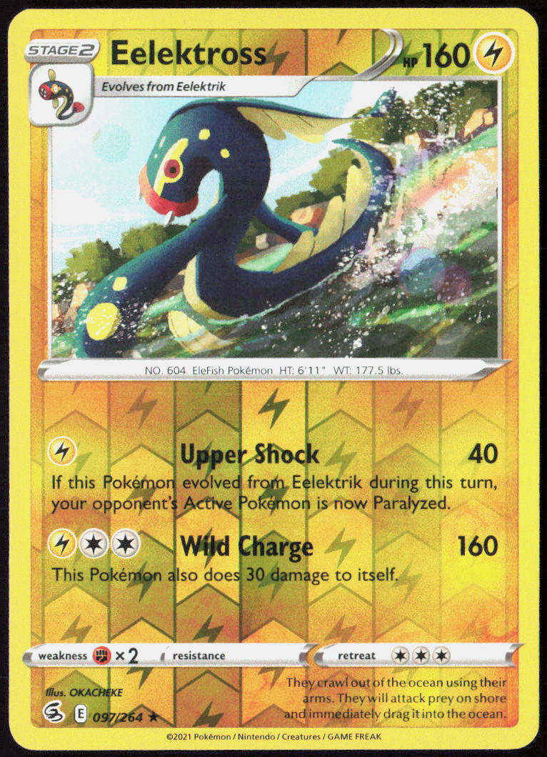 Eelektross Reverse Holo 097/264 SWSH08: Fusion Strike NM