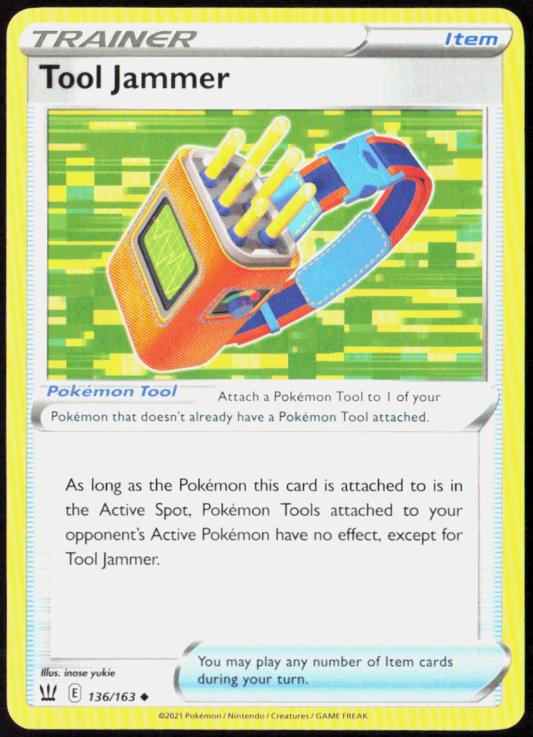 Tool Jammer 136/163 SWSH05: Battle Styles Pokemon TCG LP