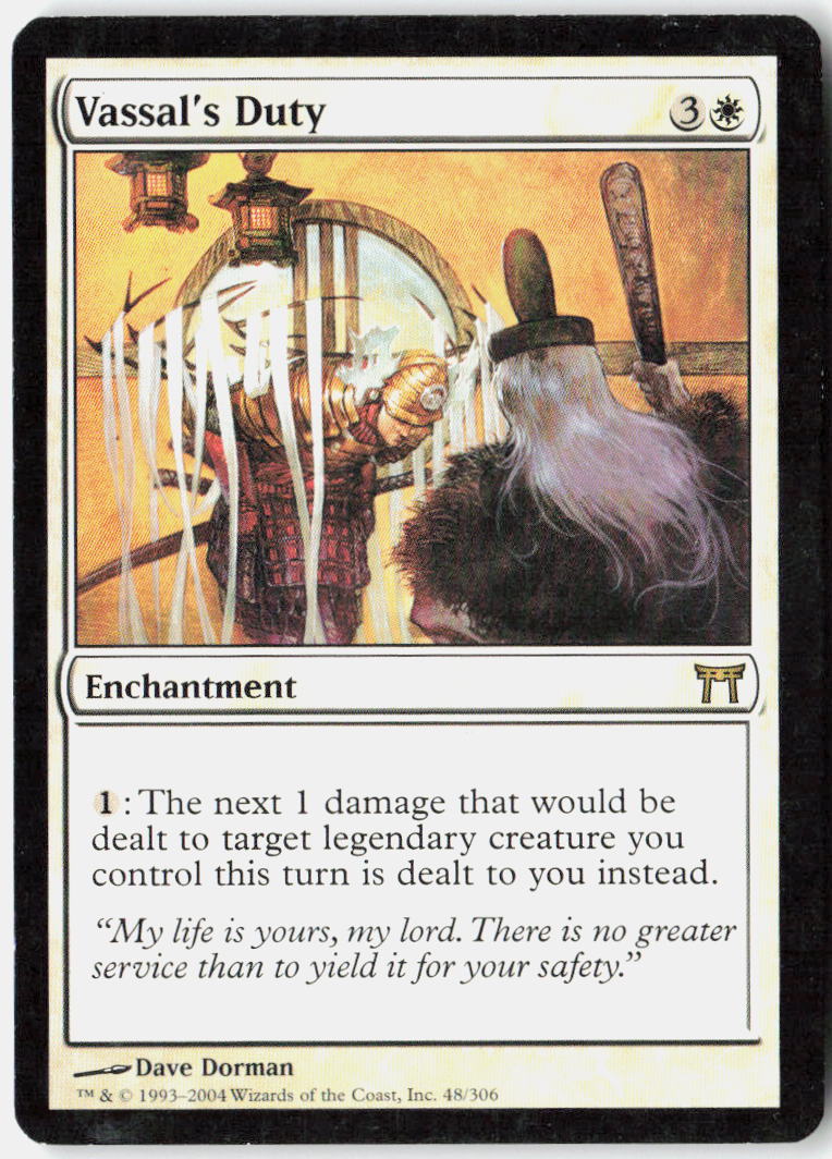 Vassal's Duty 48 Champions of Kamigawa Magic: The Gathering LP