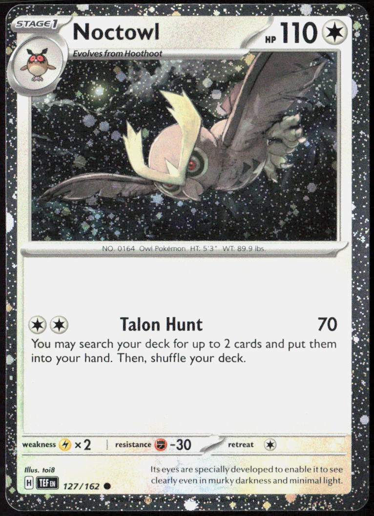 Noctowl - 127 (Cosmos Holo) Holo 127/162 Misc Cards & Products Pokemon TCG NM