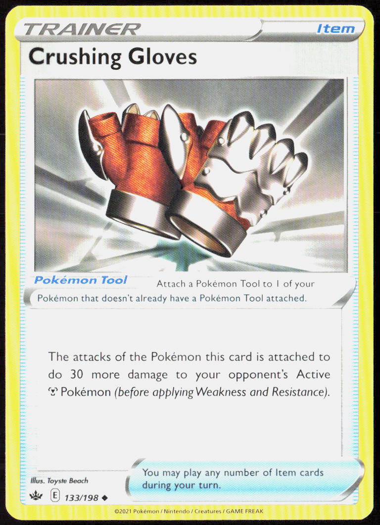 Crushing Gloves 133/198 SWSH06: Chilling Reign Pokemon TCG LP
