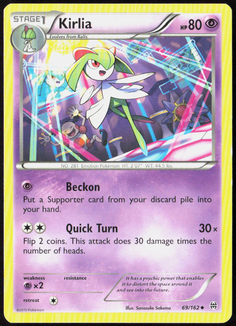Kirlia 69/162 XY - BREAKthrough Pokemon TCG LP
