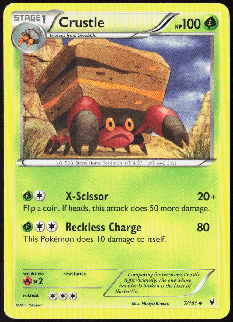 Crustle 7/101 Noble Victories Pokemon TCG LP