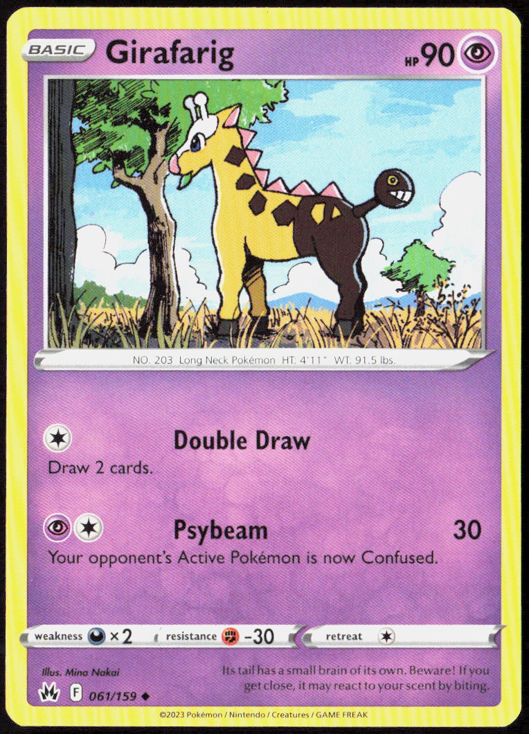 Girafarig 061/159 SWSH: Crown Zenith Pokemon TCG LP