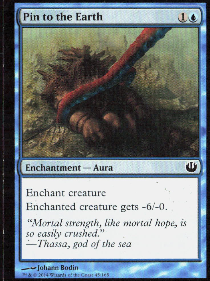 Pin to the Earth 45 Journey Into Nyx Magic: The Gathering LP