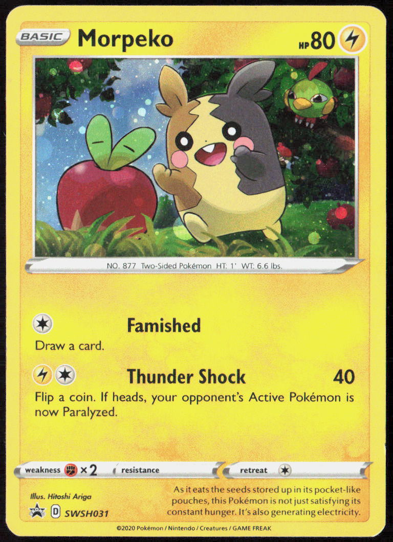 Morpeko Holo SWSH031 SWSH: Sword & Shield Promo Cards Pokemon TCG LP