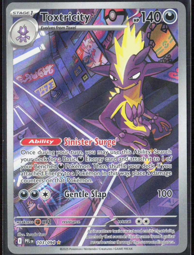 Toxtricity Holo 103/094 ME02: Phantasmal Flames NM