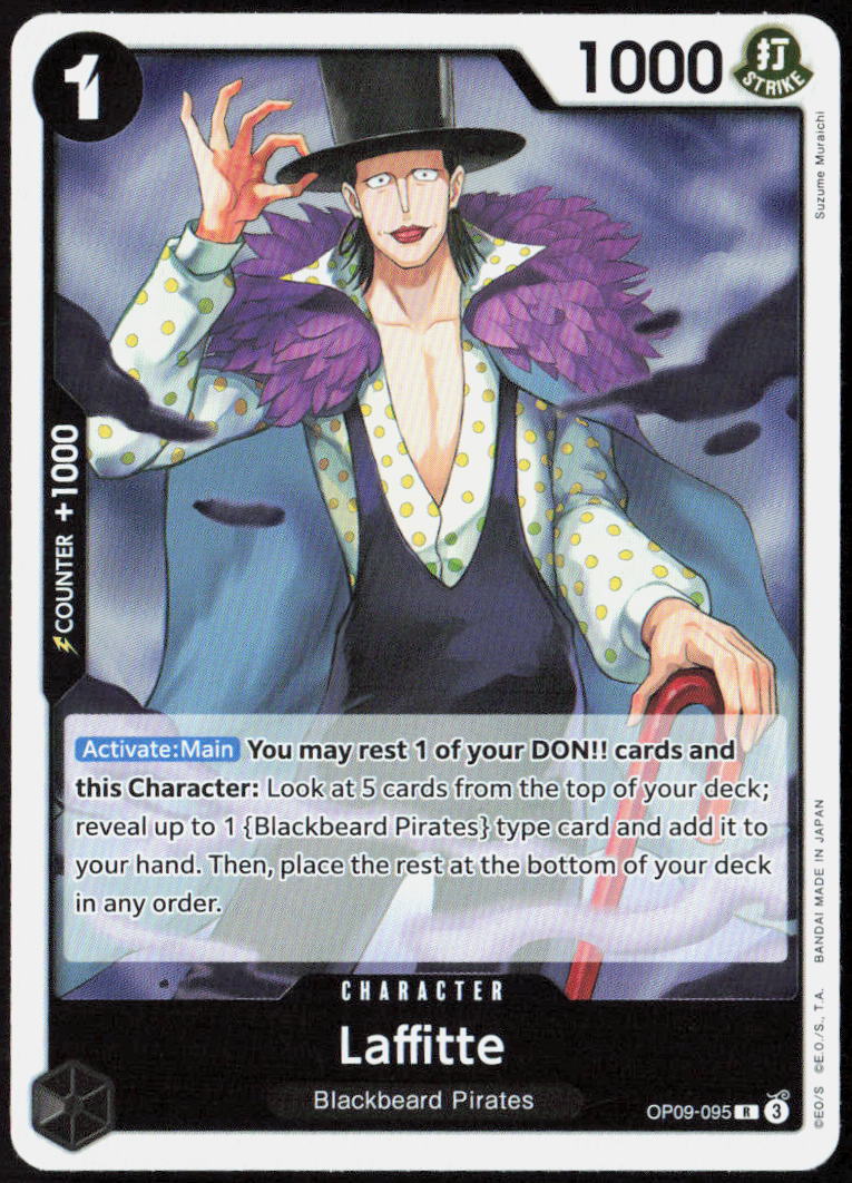 Laffitte Foil OP09-095 Emperors in the New World One Piece CCG NM