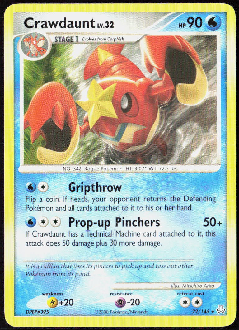 Crawdaunt 22/146 Legends Awakened Pokemon TCG LP